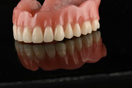 Odor Resistant Acrylic Dental Removables Dentures For Natural Teeth Replacement